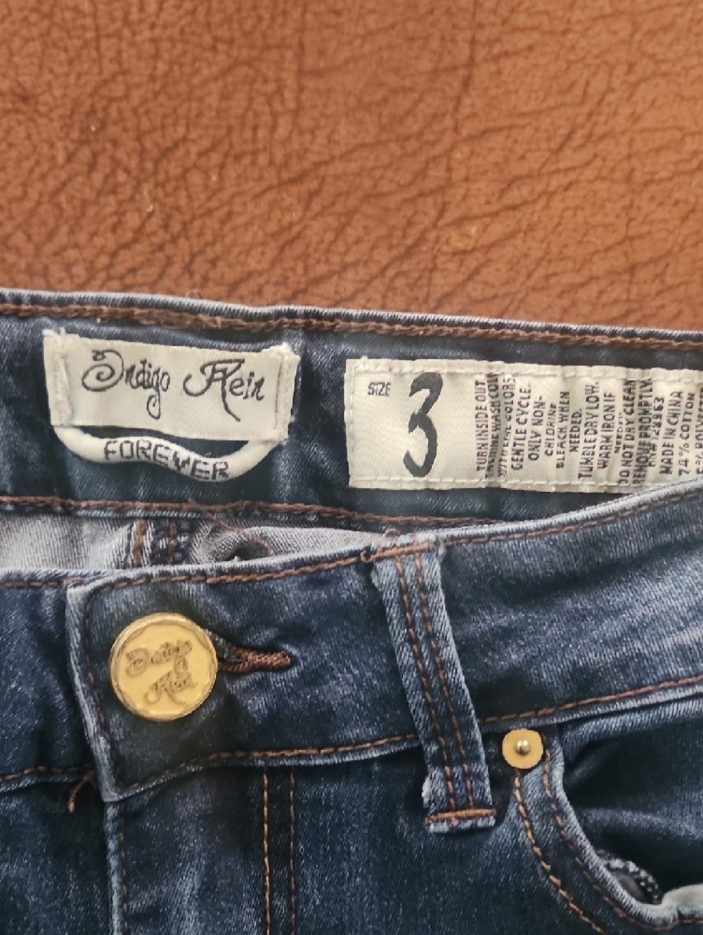 Indigo Rein Women's Distressed Blue Boyfriend Jeans - Picture 2 of 6